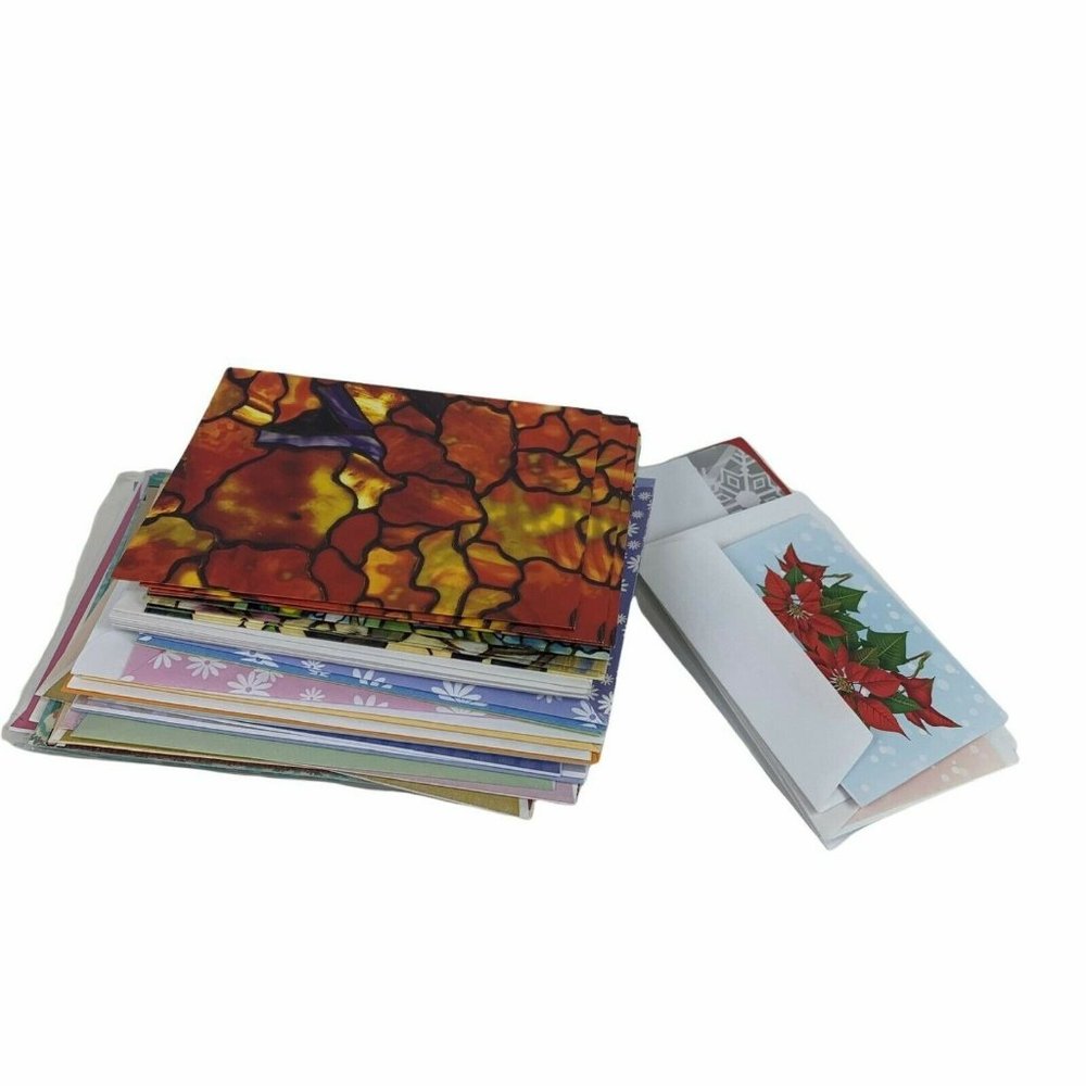 Lot of Assorted Greeting Cards 50+ Birthday Christmas Thanksgiving Get Well Etc.